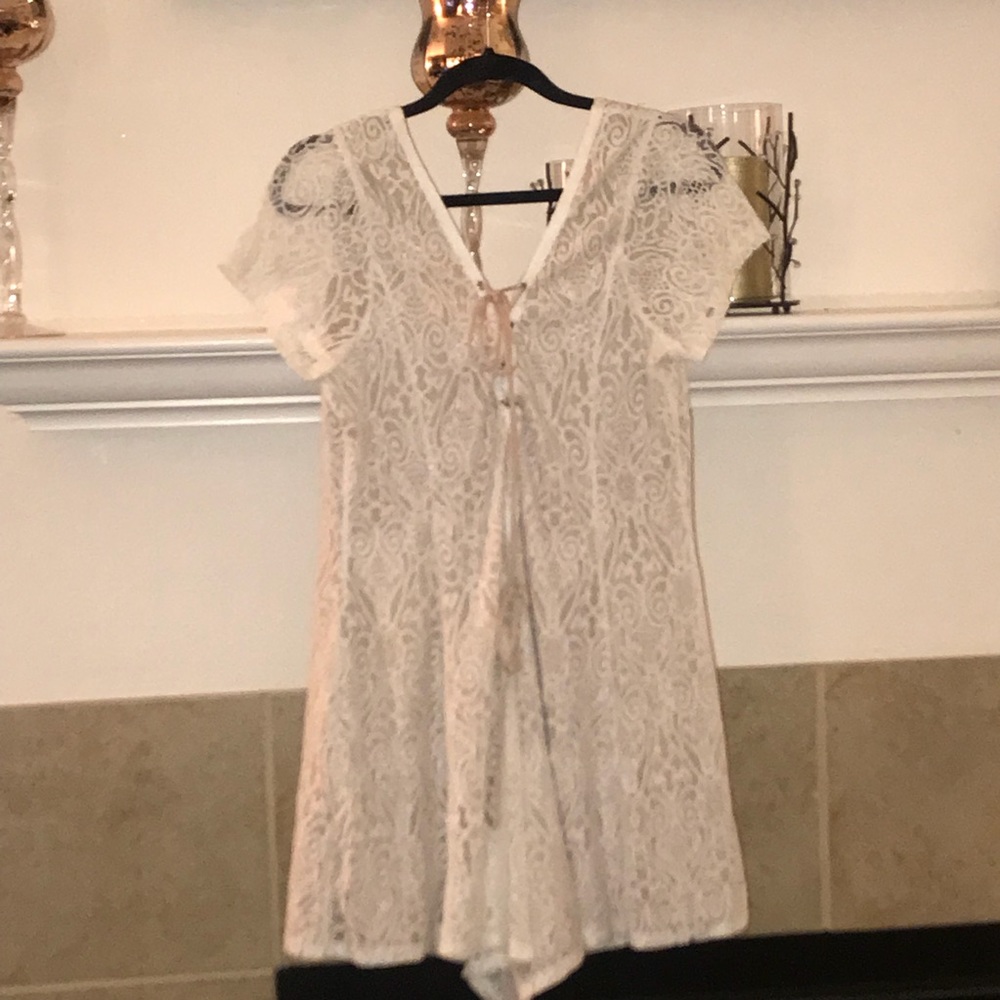 Forever 21 lace back lace up romper - Picture 5 of 7